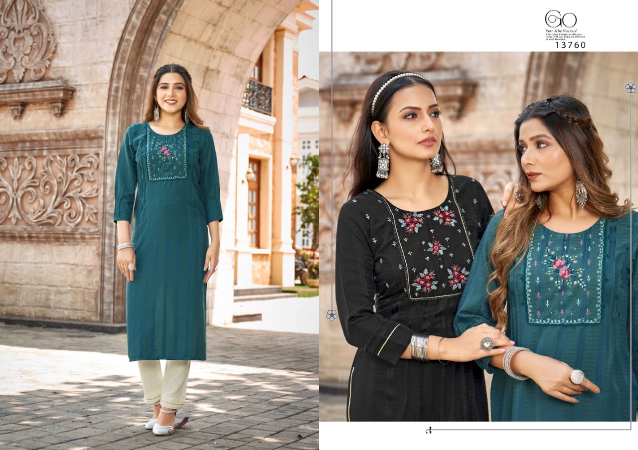 Kalaroop Noori By Kessi Long Designer Kurtis Catalog